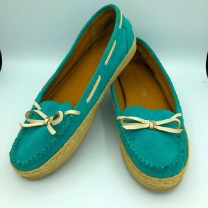 Franco Sarto | Aqua Moccasin Espadrille Loafer